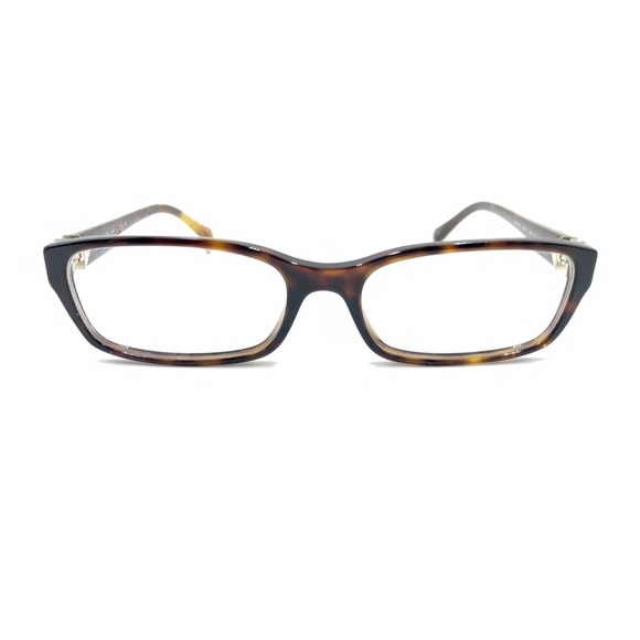 Prada VPR 07N AB6-1O1 Brown Tortoise Rectangle Eyeglasses Frames 53-17 140 Italy - Picture 6 of 12